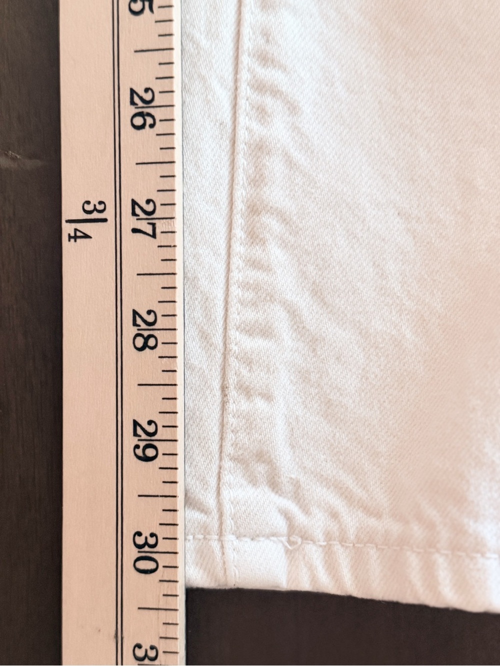 Reformation Val 90s Mid Rise Straight Jeans Fior di Latte Size 28 Organic Cotton - Picture 8 of 11